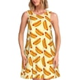 thumbnail image 1 of KLL Hot Dog 3 Pattern Womens Summer Dresses 2025,Loose Round Neck Sleeveless Sundresses Tank Dresses with Pockets, 1 of 7