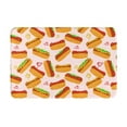 thumbnail image 1 of KLL Hot Dog In Heart Print Front Door Mat Indoor Outdoor Entrance, Non-Slip Mat All-Weather Doormat Indoor Outdoor Rug Patio Porch Entryway Mat, 23.6''x15.7'', 1 of 7