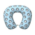 thumbnail image 1 of KLL Husky Head Pattern Memory Foam Cervical Neck Pillow Versatile U-Shaped Pillows for Home/Office/Camping/Travelling/Soft Washable Cover, 1 of 8