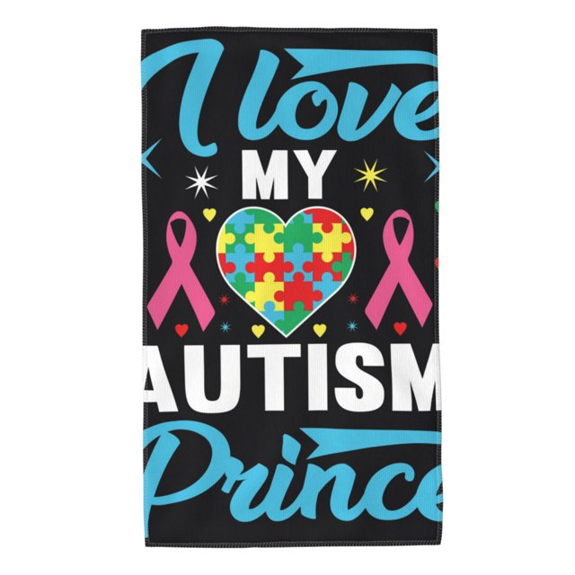KLL I Love My Autism Ultra Absorbent & Soft Hand Towels for Bath, Hand