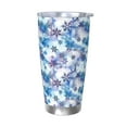 thumbnail image 1 of KLL Icy Blue Snowflakes Print 40oz Stainless Steel Insulated Car Cup with Spillproof Lid - Keep Your Drink Hot or Cold on the Go-Without Straw, 1 of 8