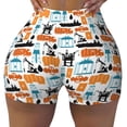 thumbnail image 1 of KLL Industrial Transportations Pattern Workout Shorts for Women Scrunch Short Gym Yoga Running Sport Active Exercise Fitness Shorts, 1 of 8