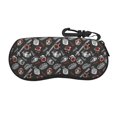 thumbnail image 1 of KLL Japanese Sushi Hashi Print Eyeglass Case for Men & Women's Classy Travel Eyewear Holder Case Zipper Eyeglasses Case With Hook, 1 of 6