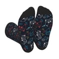 thumbnail image 1 of KLL Joystick Gamepad Print Cool Socks Men's Women's Crew Socks Funny Crazy Novelty Stockings, 1 of 7