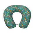 thumbnail image 1 of KLL Jungle Animals Pattern Memory Foam Cervical Neck Pillow Versatile U-Shaped Pillows for Home/Office/Camping/Travelling/Soft Washable Cover, 1 of 8