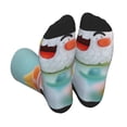 thumbnail image 1 of KLL Kawaii Sushi Characters Delight Print Cool Socks Men's Women's Crew Socks Funny Crazy Novelty Stockings, 1 of 7