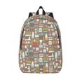thumbnail image 1 of KLL Kitchen Food Print Travel Laptop Backpack - College Backpack Business Work Bag Nurse Bag Casual Daypack for Weekender Business Hiking -Small, 1 of 6