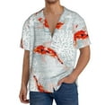 thumbnail image 1 of KLL Koi Fish Corals,Spring Summer Print Men's Shirt Short Sleeve Button Down Summer Cuba Beach Shirts- Medium, 1 of 5