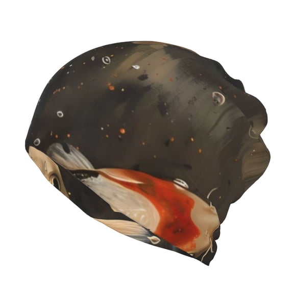 KLL Koi Fish Tranquility Pirnt Wicking Running Beanie Head Wrap Cycling Bandana for Men Women