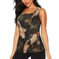 thumbnail image 1 of KLL Koi Fish Tranquility Print Womens Tank Top Sleeveless Workout Tops Athletic Running Shirts Yoga Gym Clothes-XX-Large, 1 of 7
