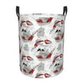 thumbnail image 1 of KLL Koi Fish Waterproof Foldable Laundry Hamper Bucket with Handles for Storage Bin,Kids Room,Home Organizer (Small ), 1 of 7