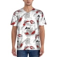thumbnail image 1 of KLL Koi Fish for Men's Baseball Shirts,Short Sleeve Casual Shirts Button Down Shirt for Men Beach Summer Wedding Shirt-3X-Large, 1 of 7