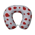 thumbnail image 1 of KLL Ladybug Pattern Memory Foam Cervical Neck Pillow Versatile U-Shaped Pillows for Home/Office/Camping/Travelling/Soft Washable Cover, 1 of 8