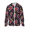 thumbnail image 1 of KLL Ladybug Print Men's Women’s UPF 50+ Sun Protection Outdoor Hoodie Jacket Long Sleeve Fishing Hiking Performance Shirt-Medium, 1 of 6