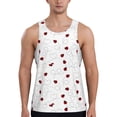 thumbnail image 1 of KLL Ladybugs Flying On Dotted Route Print Men's Muscle Gym Workout Stringer Tank Tops Bodybuilding Fitness T-Shirts Tank Tops Men-X-Large, 1 of 7