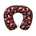 thumbnail image 1 of KLL Ladybugs and Red Hearts Pattern Memory Foam Cervical Neck Pillow Versatile U-Shaped Pillows for Home/Office/Camping/Travelling/Soft Washable Cover, 1 of 8