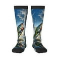 thumbnail image 1 of KLL Largemouth Bass Jumping Out of The Water Print Cool Socks Men's Women's Crew Socks Funny Crazy Novelty Stockings, 1 of 6