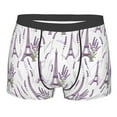 thumbnail image 1 of KLL Lavender Flowers Men's Cotton Boxer Briefs Underwear-Large, 1 of 8