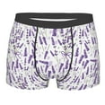 thumbnail image 1 of KLL Lavender Flowers Men's Cotton Boxer Briefs Underwear-Small, 1 of 8
