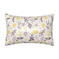 thumbnail image 1 of KLL Lavender Flowers Pattern Silk Pillowcase for Hair and Skin Standard Size 20"X 30" Soft Breathable Pillow Covers for Sleeping, 1 of 6