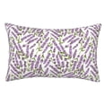 thumbnail image 1 of KLL Lavender Flowers Pillow Covers Envelope Closure,Super Soft and Cozy Fuzzy Fleece Pillow Case Cover (No pillow core） 16"x24", 1 of 5
