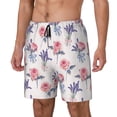 thumbnail image 1 of KLL Lavender Flowers for Mens Swim Trunks Quick Dry Swim Shorts with Built-in Compression Liner Funny Swimwear Bathing Suits-Large, 1 of 6
