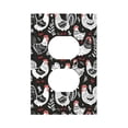thumbnail image 1 of KLL Laying Hens And Roosters Pattern Electrical Outlet Covers, 3" x 5" 1 Pack Electric Receptacle Plug Covers for Decorator Receptacle Outlet & Switch-Style S, 1 of 6