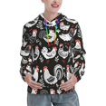 thumbnail image 1 of KLL Laying Hens And Roosters for Womens Pullover Hoodie with Pocket Hooded Long Sleeve Shirts Sweatshirt for Women-Small, 1 of 1