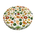 thumbnail image 1 of KLL Lemon Fruits Vegetables Round Bar Chair Cushion Cover ,Bar Stool Protector with Elastic, Soft Washable, 1 of 6