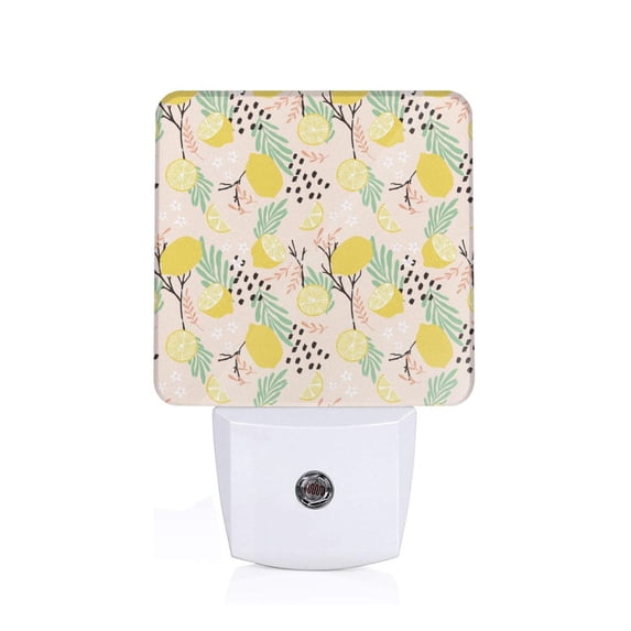 KLL Lemon Leaves for Night Lights,Auto Sensor Night Lamp Plug in Night Light with Dusk-to-Dawn Light Sensor LED Nightlightfor Adults & Kids Room/Bedroom/Hallway