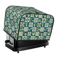 thumbnail image 1 of KLL Lemon and Leaves Print 4 Slice Toaster Dust Covers Kitchen Small Appliance Cover with 2 Pockets,Can hold Jam Spreader Knife & Toaster Tongs (12.4 x 10.6 x 8.2), 1 of 6