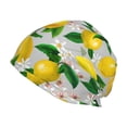 thumbnail image 1 of KLL Lemon Seamless Pattern Oil Painting Effect Winter Fall Beanie Knit Hats for Men & Women - Warm & Soft Stylish Toboggan Caps for Cold Weather, 1 of 6