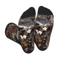 thumbnail image 1 of KLL Leopard On Tree Branch Print Cool Socks Men's Women's Crew Socks Funny Crazy Novelty Stockings, 1 of 7