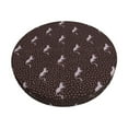 thumbnail image 1 of KLL Leopard Print Round Bar Chair Cushion Cover ,Bar Stool Protector with Elastic, Soft Washable, 1 of 6