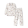 thumbnail image 1 of KLL Leopard Print Sleepwear Mens Flannel Pajamas,Long Cotton Pj Set, 1 of 7