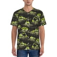 thumbnail image 1 of KLL Light Green Excavator for Men's Baseball Shirts,Short Sleeve Casual Shirts Button Down Shirt for Men Beach Summer Wedding Shirt-XX-Large, 1 of 7