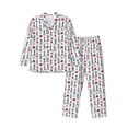 thumbnail image 1 of KLL Lighthouse And Beacon Sleepwear Mens Flannel Pajamas,Long Cotton Pj Set, 1 of 1