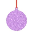 thumbnail image 1 of KLL Lilac Glittering Pattern Acrylic Christmas Ornaments,1 PCS Xmas Tree Decor with Ribbon 3" Christmas Décor Christmas Pendant for Hanging on Tree & Party Favors-Round Shape, 1 of 7