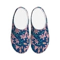thumbnail image 1 of KLL Lilies Flowers Pattern Adult Unisex Cozy Slippers,Fuzzy Slip-on Slippers TPR Sole Slippers Comfort Plush Home Footwear for Indoor & Outdoor-8, 1 of 7