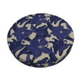 thumbnail image 1 of KLL Lilies Flowers Round Bar Chair Cushion Cover 13 inch ,Bar Stool Protector with Elastic, Soft Washable, 1 of 6