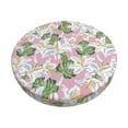 thumbnail image 1 of KLL Lilies Flowers Round Bar Chair Cushion Cover ,Bar Stool Protector with Elastic, Soft Washable, 1 of 6