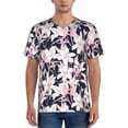 thumbnail image 1 of KLL Lilies Flowers for Men's Baseball Shirts,Short Sleeve Casual Shirts Button Down Shirt for Men Beach Summer Wedding Shirt-3X-Large, 1 of 7