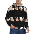 thumbnail image 1 of KLL Little Chef Gnome Print Mens Hoodie Long Sleeve Casual Pullover Hooded Sweatshirt Fashion Drawstring Hoodies with Pocket-Large, 1 of 6