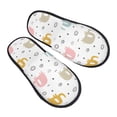 thumbnail image 1 of KLL Little Elephant Slippers for Women Men House Slip on Indoor Outdoor Bedroom Furry Fleece Lined Ladies Comfy Anti-Skid Rubber Hard Sole-Large, 1 of 8