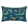 thumbnail image 1 of KLL Little Pirate Crocodile Pillow Covers Envelope Closure,Super Soft and Cozy Fuzzy Fleece Pillow Case Cover (No pillow core） 20"x30", 1 of 5
