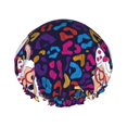 thumbnail image 1 of KLL Llama Alpaca Pattern Shower Cap & Bath Cap for Women,Reversible Oversized Waterproof Shower Caps for all Hair Lengths,Elastic Reusable Bathing Hair Cap, 1 of 6