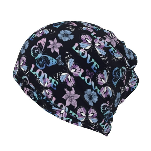 KLL Love Butterflies Pirnt Wicking Running Beanie Head Wrap Cycling Bandana for Men Women