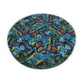 thumbnail image 1 of KLL Love Music Round Bar Chair Cushion Cover ,Bar Stool Protector with Elastic, Soft Washable, 1 of 6