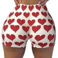 thumbnail image 1 of KLL Love Pattern Workout Shorts for Women Scrunch Short Gym Yoga Running Sport Active Exercise Fitness Shorts, 1 of 8