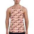 thumbnail image 1 of KLL Love dachshund dogs Print Men's Muscle Gym Workout Stringer Tank Tops Bodybuilding Fitness T-Shirts Tank Tops Men-3X-Large, 1 of 7